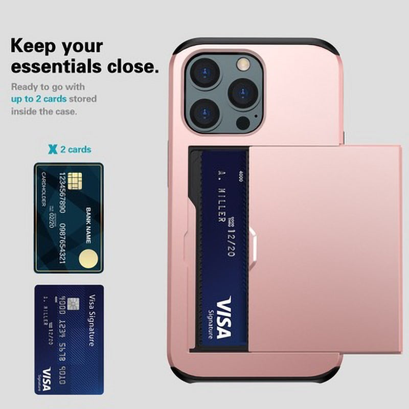 Business Armor Slide Wallet iPhone Case - Image 11