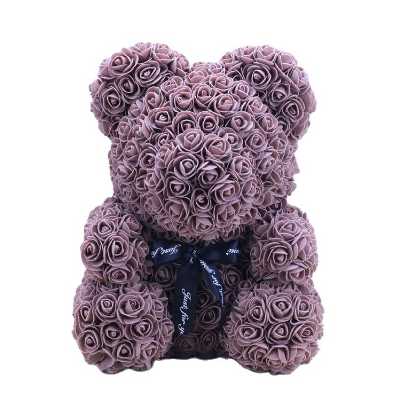 Artificial Rose Flowers Teddy Bear - Image 17