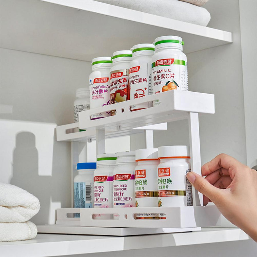 Easy Sliding Kitchen Seasoning Storage Rack - Image 1