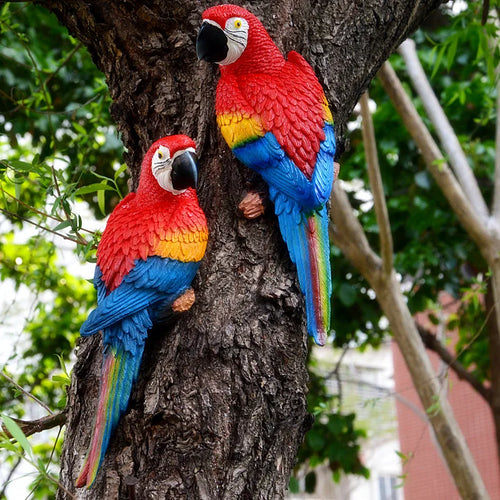 Tropical Vibe Parrot Tree Decor - Image 0