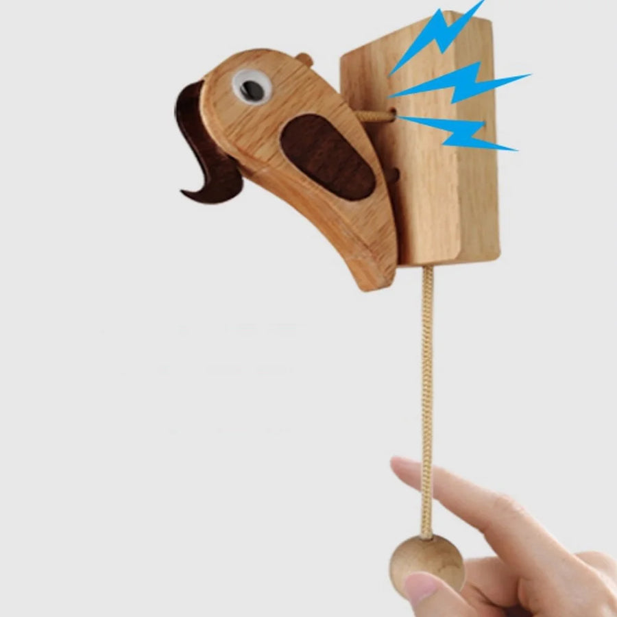 Handcrafted Woodpecker Creative Doorbell - Image 3