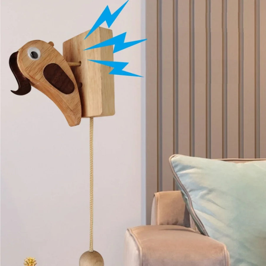 Handcrafted Woodpecker Creative Doorbell - Image 0