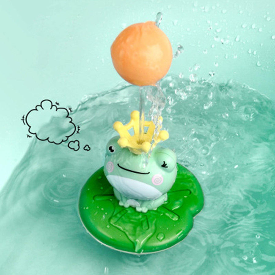 Floating Frog Rotating Sprinkler Toy - Image 0