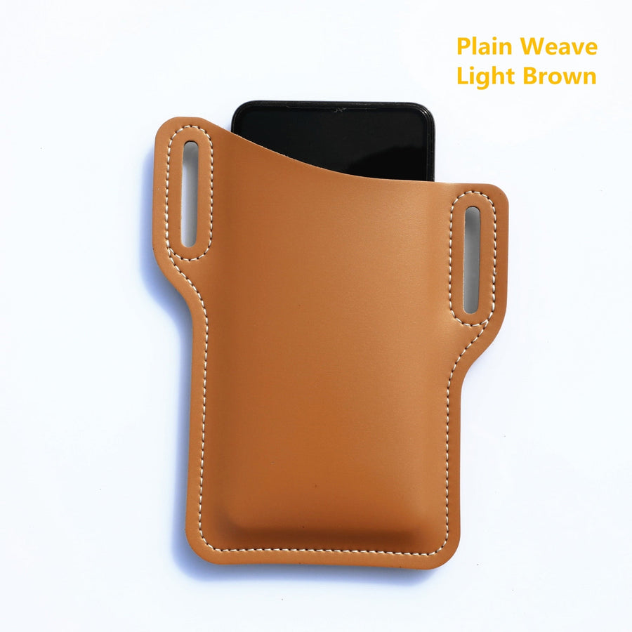 Retro Leather Waist Phone Holder - Image 5