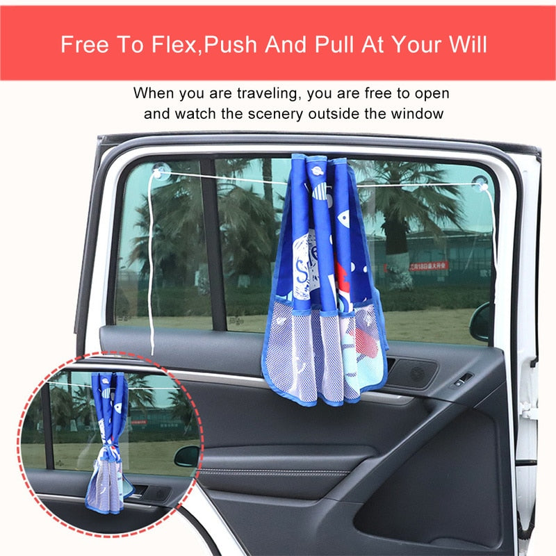 Baby Privacy Adjustable UV Protection Car Window Sunshade