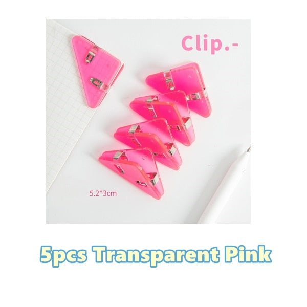 Easy Mark Colorful Triangle Book Corner Clip - Image 9