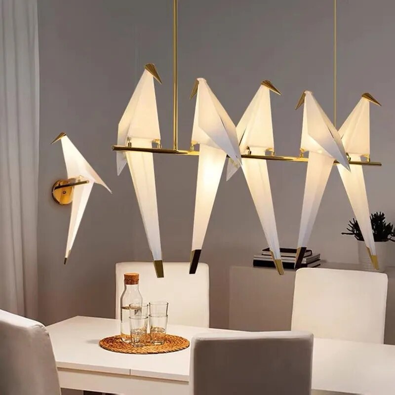 Origami Bird Decorative Chandelier Lamp - Image 1