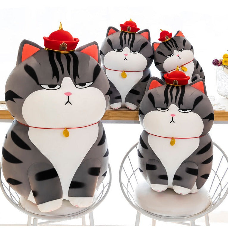 Moody Cat Soft Cuddly Plush Pillow - Image 1