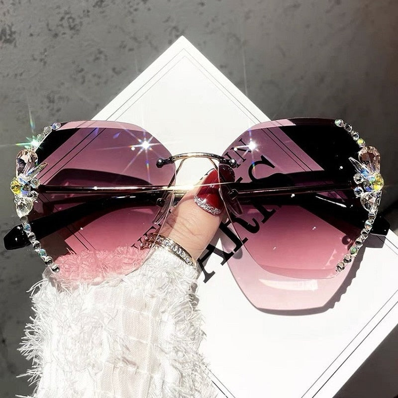 Fancy Women Rhinestone Sunglasses - Image 14