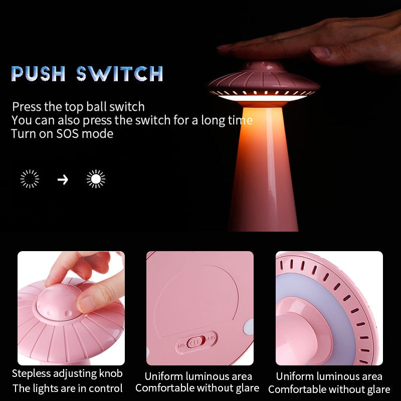 UFO Inspired Rechargeable LED Desk Lamp - Image 4