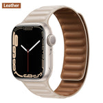 Magnetic Strap Leather Smart Watch Band