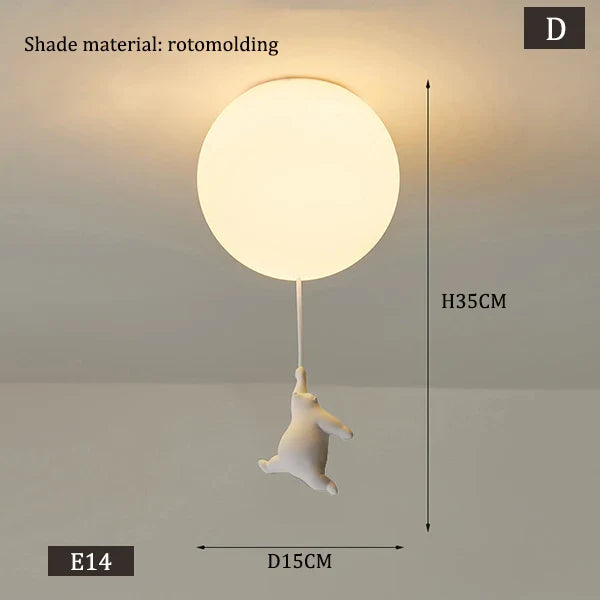 Hanging Bears Balloons Lamp - Image 9