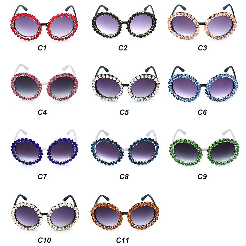Oversize Round Luxury Sunglasses - Image 2