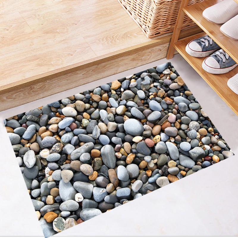 3D Stone Surface Bathroom Floor Stickers - Image 4