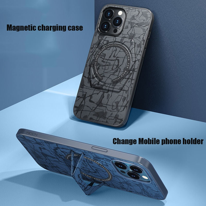 Elegant Magnetic Ring Phone Holder Case - Image 2