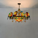 Antique Style Parrot Chandelier Lamp