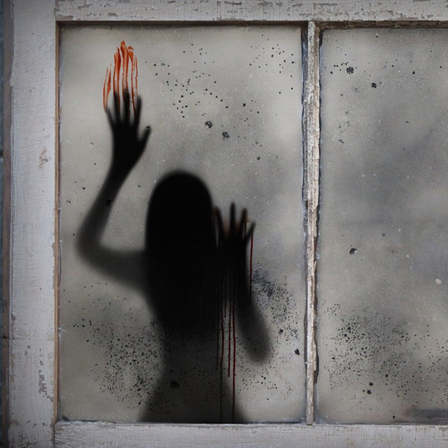 Scary Ghost Halloween Window Sticker - Image 3