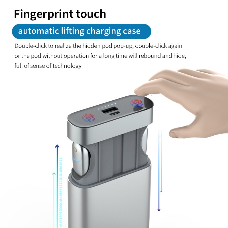 Wireless Touch Control Power Bank Earphone - Image 2