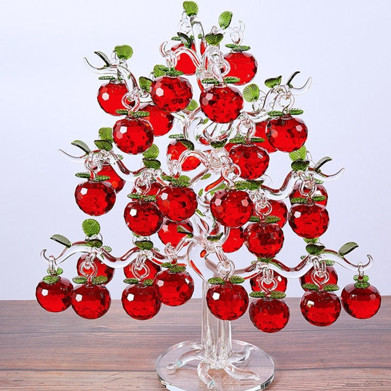 Elegant Crystal Apple Tree Home Decor - Image 12