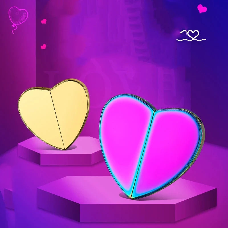 Heart-Shaped Love Spark Butane Flame Lighter - Image 3