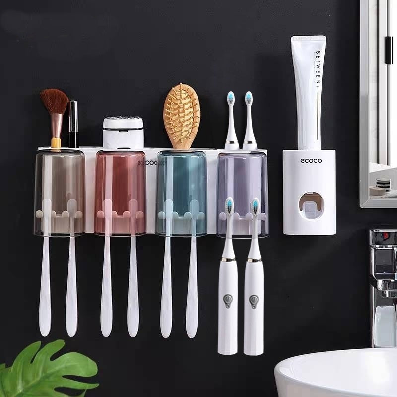 Universal Bathroom Organizer Multifunctional Toothbrush Holder