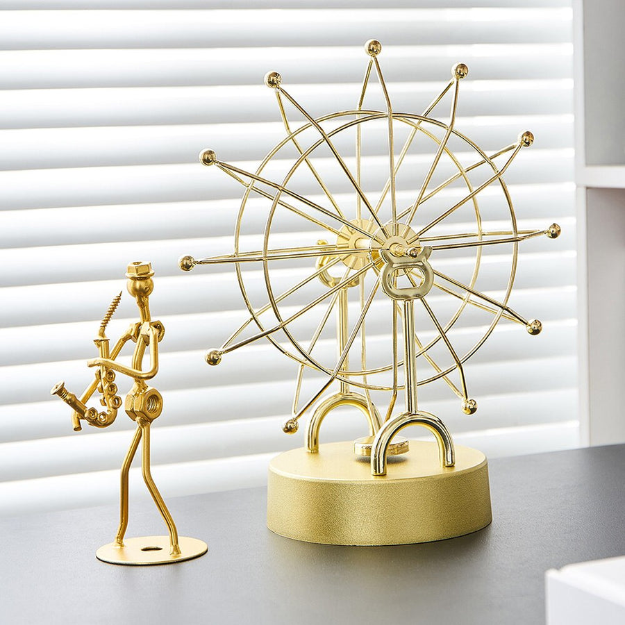 Modern Metal Rotating Home Office Decor - Image 3