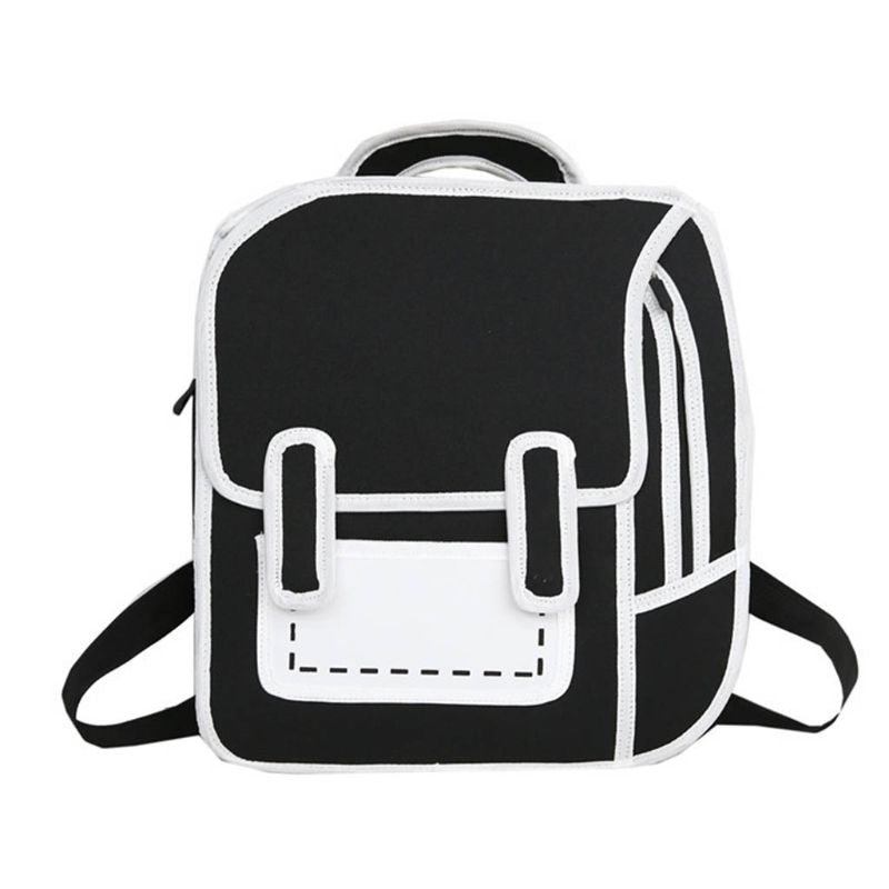 Creative 2D Unisex Cartoon Backpack - Image 12