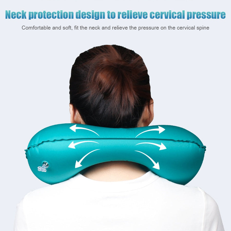 Air Rest Inflatable Easy Pump Neck Pillow - Image 5