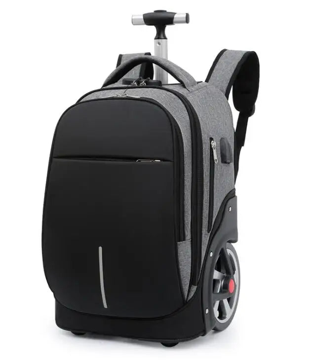 Wheeled Multi-Purpose Mobile Rolling Travel Backpack - Image 5