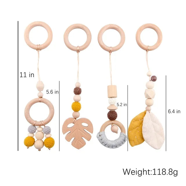 Minimalist Wooden Baby Activity Gym Playground - Image 4