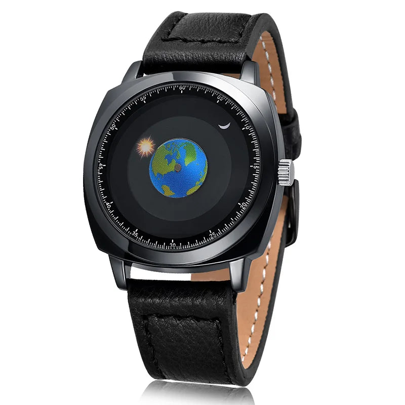 Rotating Earth Galactic Quartz Watch - Image 5