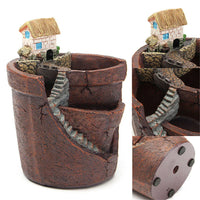 Mini Cottage Succulent Landscape Planter Pot - Image 7