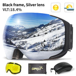 Magnetic UV Protection Anti-Fog Ski Goggles