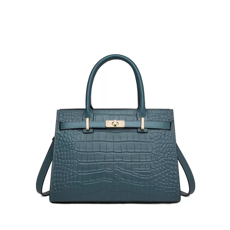 City Trend Elegance Elite Leather Handbag - Image 8