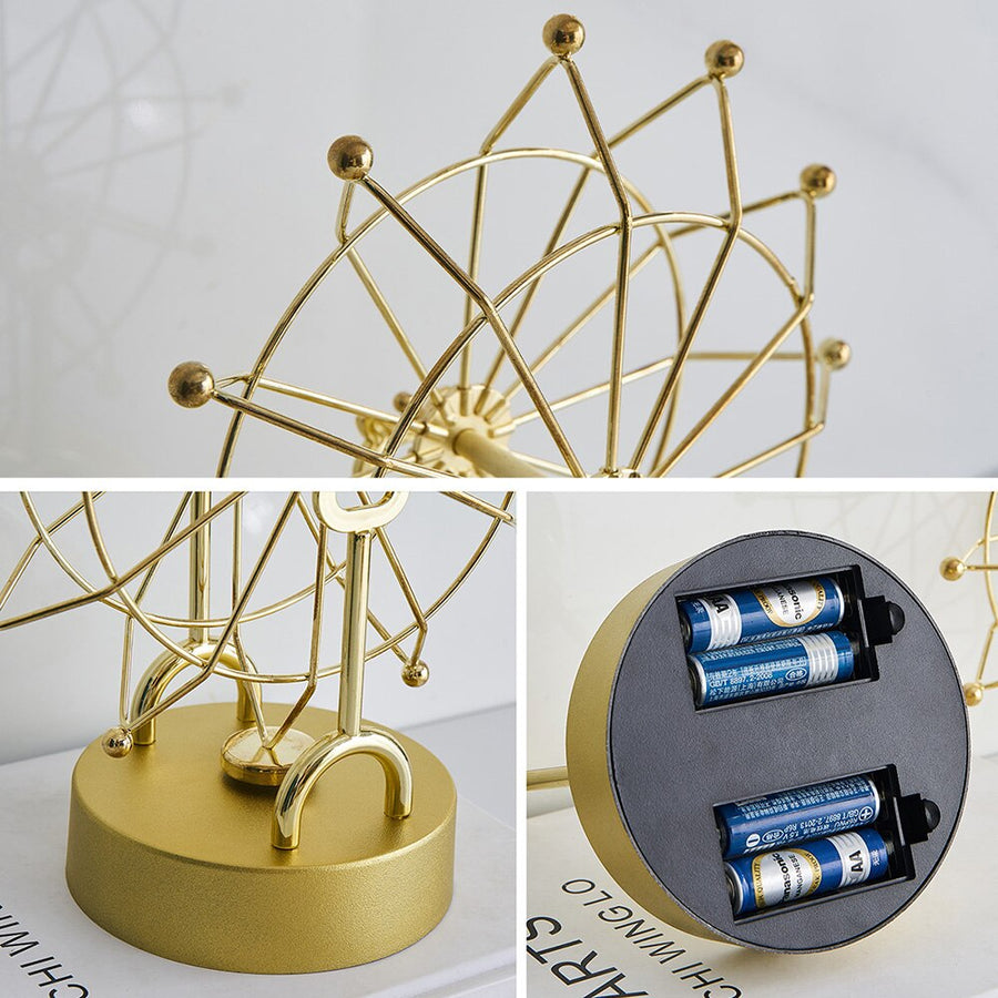 Modern Metal Rotating Home Office Decor - Image 4
