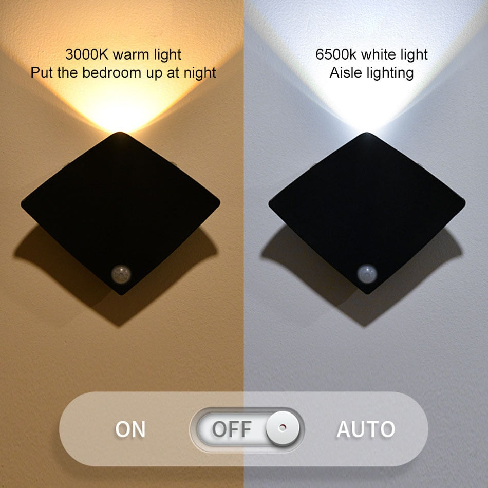 Motion Sensor Wireless Indoor Wall Lamp