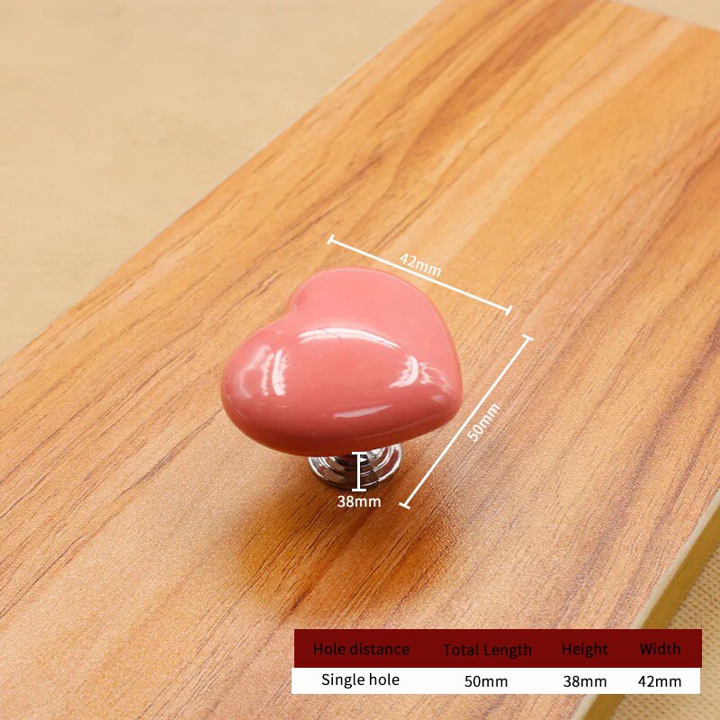 Ceramic Heart Door Cabinet Handle - Image 11