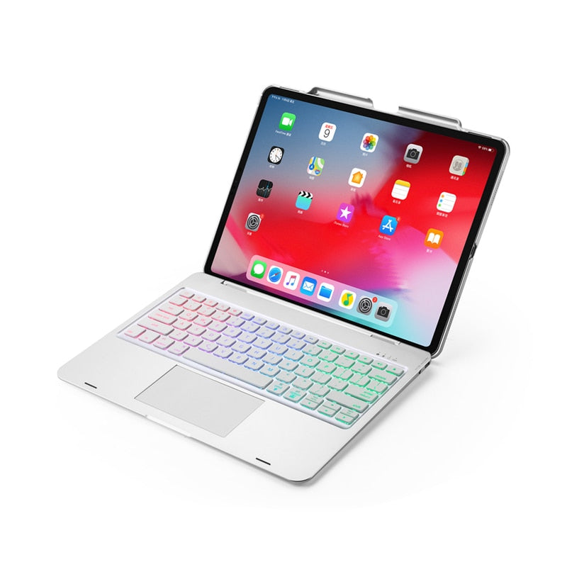 Wireless Backlit Keyboard iPad Holder Case - Image 7