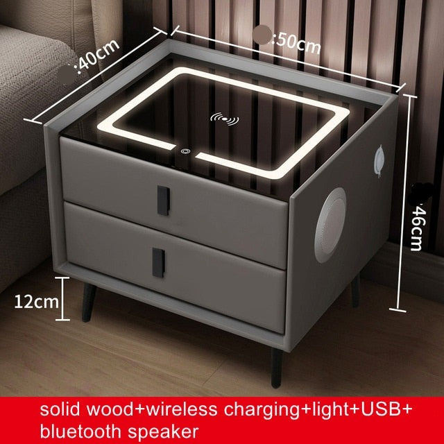 Creative Multifunctional Smart Bedside Speaker Table - Image 15
