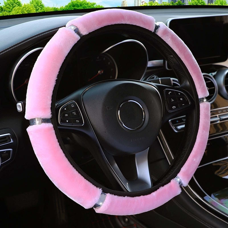 Cozy Car Plush Wheel Cover - Image 6