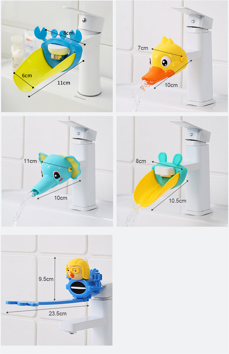 Cartoon Splash Proof Kids Faucet Extender - Image 9