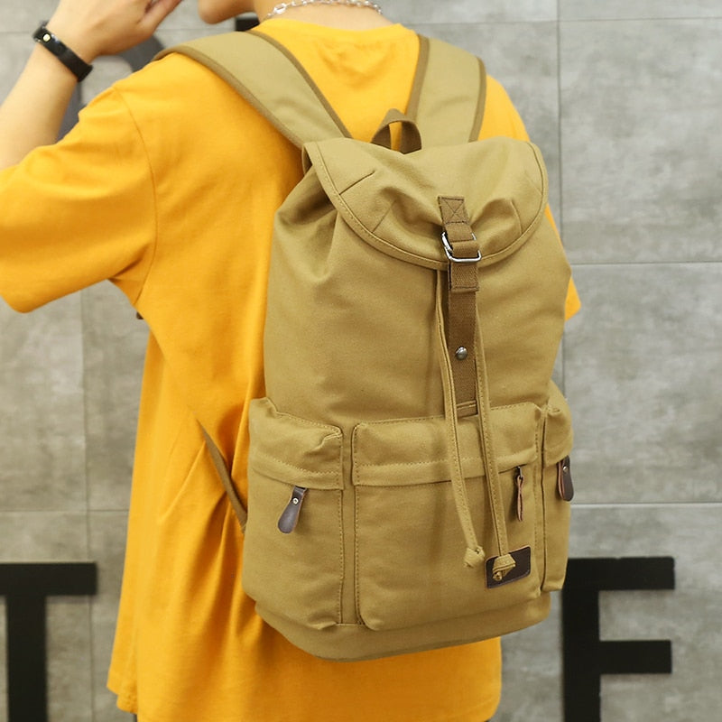 Large Capacity Canvas Explorer Travel Backpack