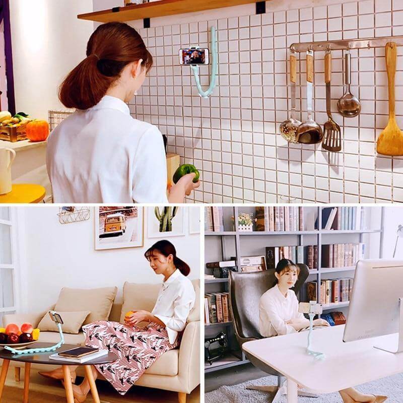 Flexible Suction Cup Lazy Phone Holder - Image 1