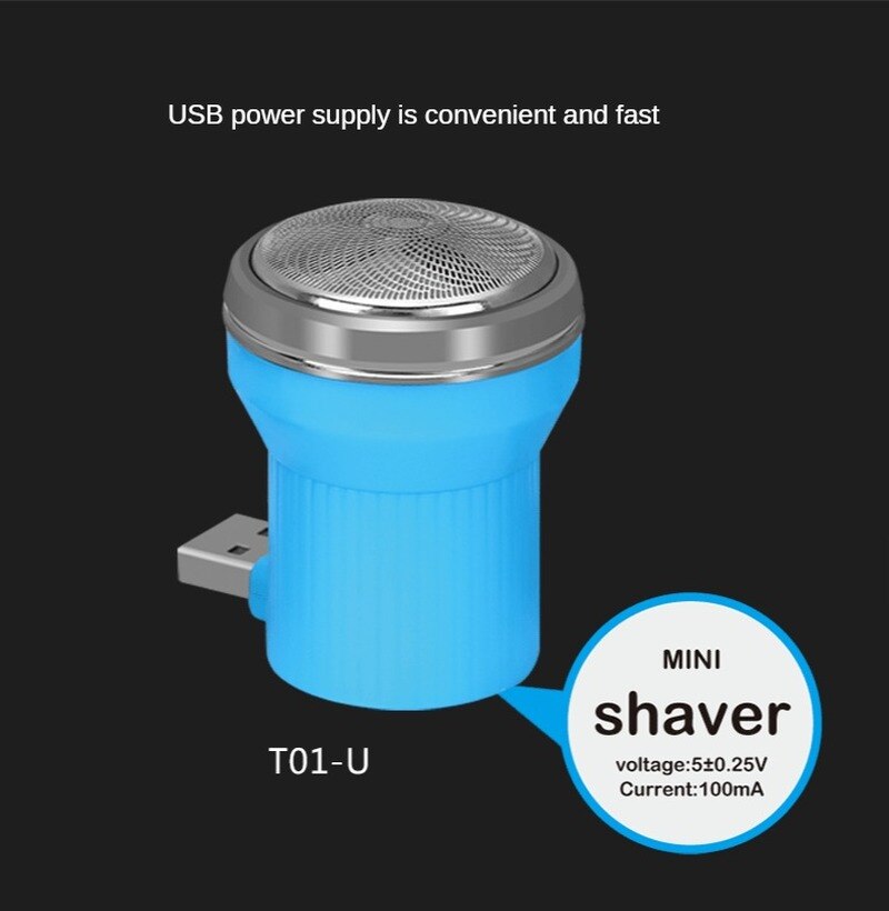 Portable Travel USB Shaver