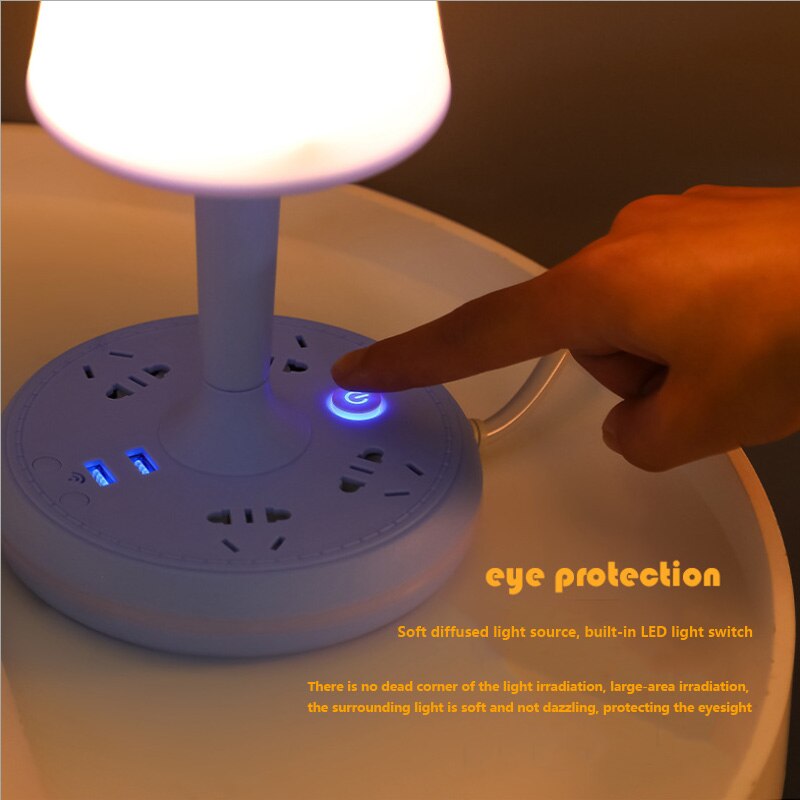 Multi Power Strip Phone Holder Table Lamp - Image 5