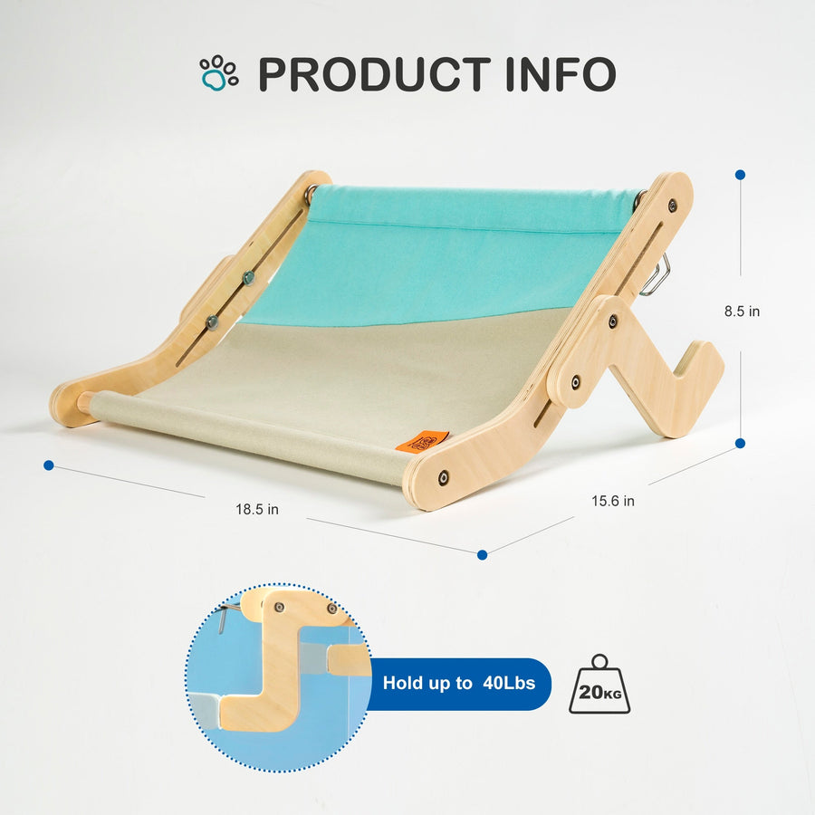 Wooden Window Cat Hanging Bed - Image 9