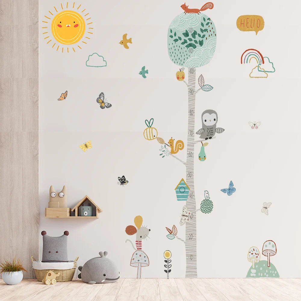 Animal Theme Kids Height Measurement Wall Sticker - Image 7
