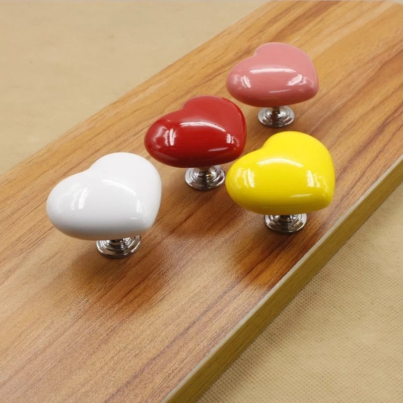 Ceramic Heart Door Cabinet Handle - Image 12