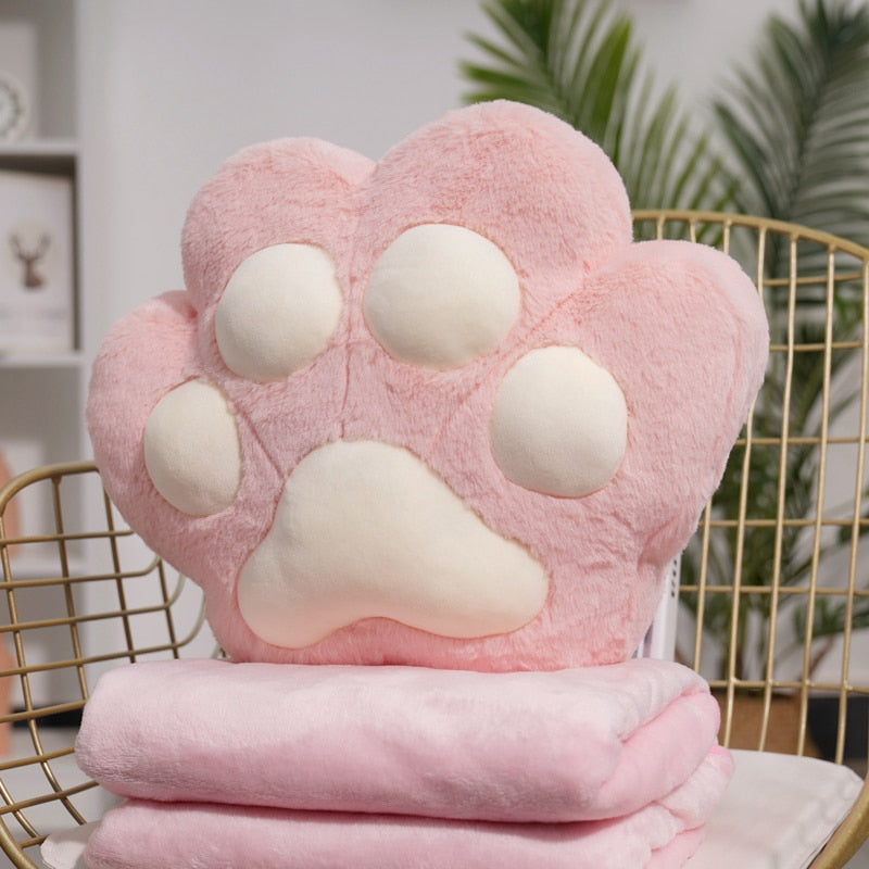 Fluffy Bear Paw Hand Warmer Pillow