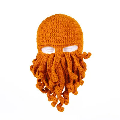 Octopus Tentacle Knitted Face Winter Mask